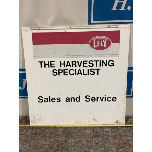 Lely sales and service plastic sign 30”x30”