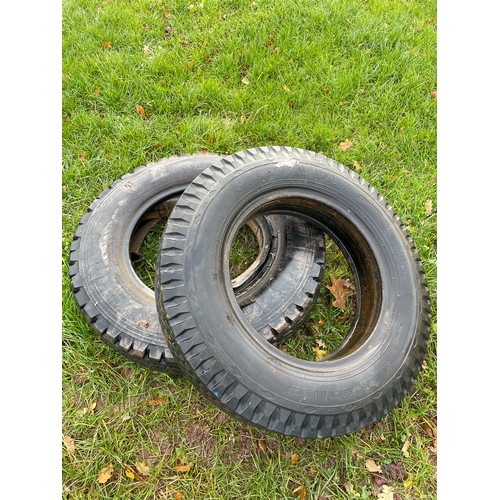 1100 - Pair of Goodyear 7.50-20/12PR tyres