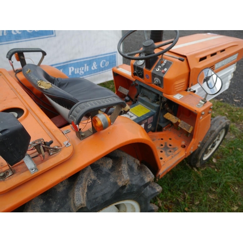 1351 - Kubota B1600 compact tractor with RS1300 rotavator with hydraulic depth control. Showing 903hrs. Run... 