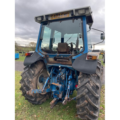 1039 - Ford 6410 tractor. 1990, 9728hrs. Runs and drives. Reg. G473 FWP. V5
