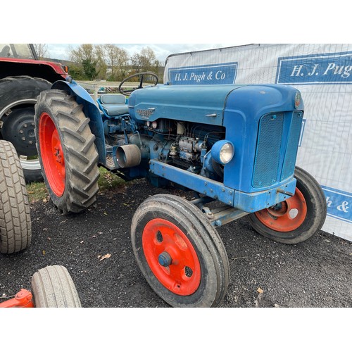 1041A - Fordson Major tractor. Diesel. Runs and drives. Reg YUP. V5.