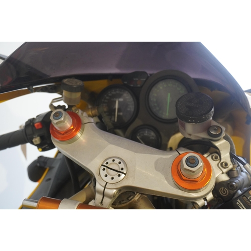 701 - Ducati 916 Motorcycle. 1999. 916cc. Runs. Comes with old MOTs and service book. Frame No. ZDM916S007... 