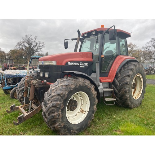 1035B - New Holland G210 tractor. 4wd. Front linkage. 8655 hours. Runs and drives. Reg P164GPF. V5