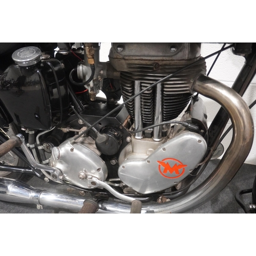 744 - Matchless G80 motorcycle. 1952. Engine No. 52/G8020828. c/w lots of paper work to include certificat... 