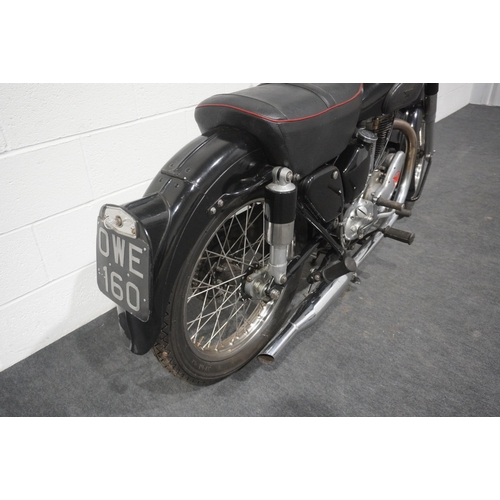 744 - Matchless G80 motorcycle. 1952. Engine No. 52/G8020828. c/w lots of paper work to include certificat... 