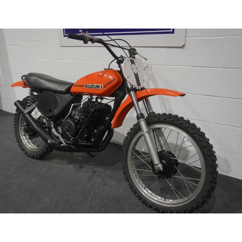 774 - Suzuki TM400 motorcycle. 400cc. Matching engine and frame numbers. Good compression. Will need recom... 