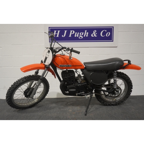 774 - Suzuki TM400 motorcycle. 400cc. Matching engine and frame numbers. Good compression. Will need recom... 