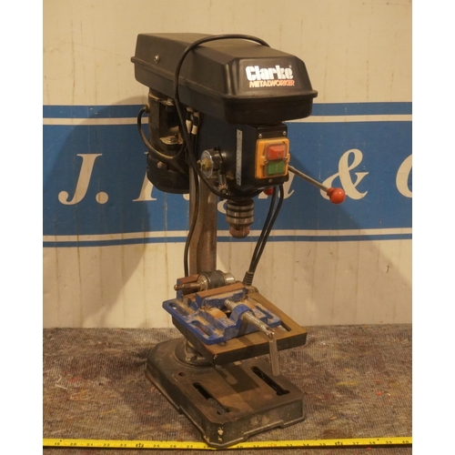 453 - Clarke bench pillar drill and vice