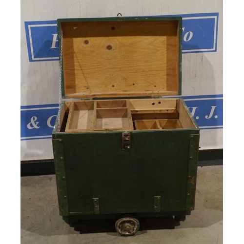 573 - Carpenter's tool chest on wheels 24x31x20