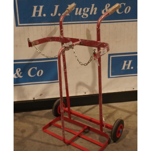 1058 - NOS Matlock 2 cylinder trolley