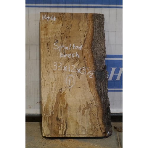 144 - Spalted beech 33x12x3.5