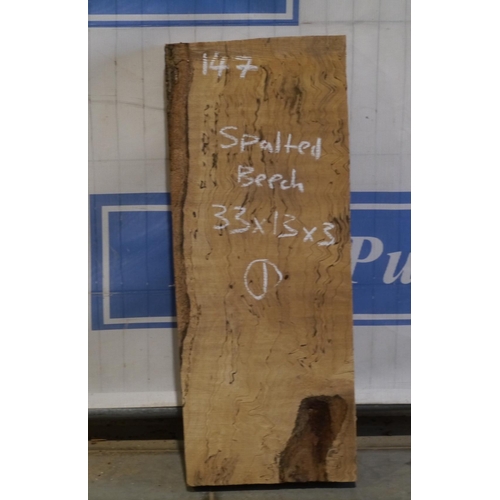 147 - Spalted beech 33x13x2