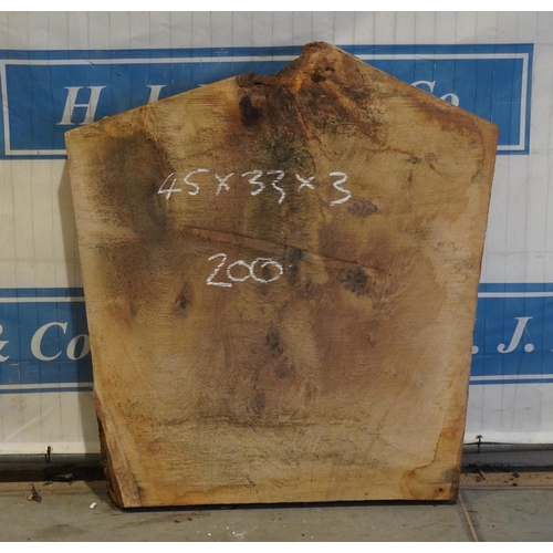 201 - Burr cruck Oak 40x32x3