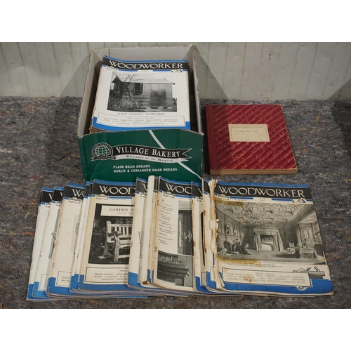 1037 - Box of 1950s Woodworker magazines