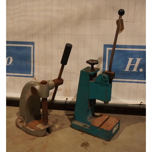 1166 - 2 Workshop presses
