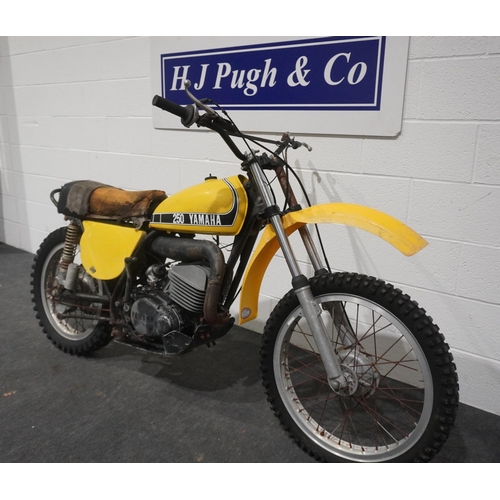 794 - Yamaha MX250A trials bike. 1972. 250cc. Imported, no docs. Seized engine