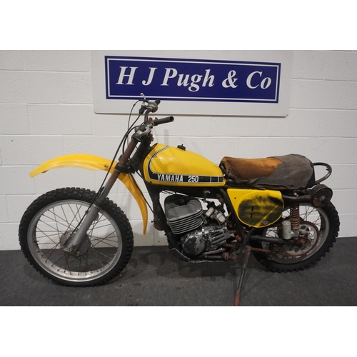 794 - Yamaha MX250A trials bike. 1972. 250cc. Imported, no docs. Seized engine