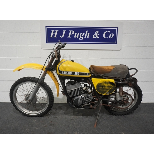 794 - Yamaha MX250A trials bike. 1972. 250cc. Imported, no docs. Seized engine