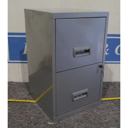 1191 - Metal filing cabinet 26x16x16