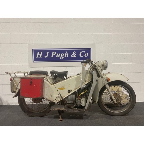 802 - LE Velocette 200 motorcycle. 1966. 192cc. Believed to be ex police bike. Dry stored for many years. ... 