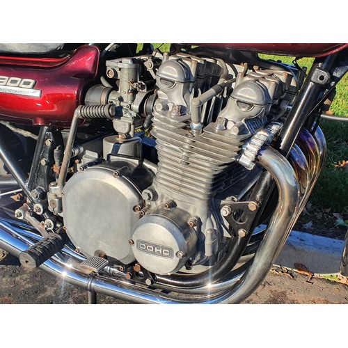 767 - Kawasaki Z9001B motorcycle. 1975. 903cc. This is a UK bike with one owner from new. This bike was ru... 