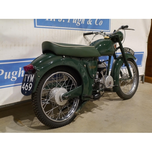 805 - Francis Barnett 150 motorcycle. 1957. 147cc. Runs and rides fine. Everything seems to work. Came fro... 