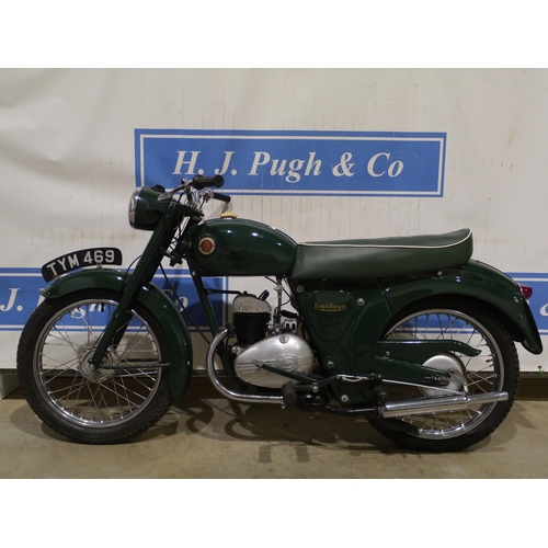 805 - Francis Barnett 150 motorcycle. 1957. 147cc. Runs and rides fine. Everything seems to work. Came fro... 