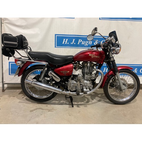 728 - Royal Enfield Bullet 500 motorcycle. 2007. 500cc. Frame no. ME3AHBST56C001308. Engine no. 6LS501308K... 