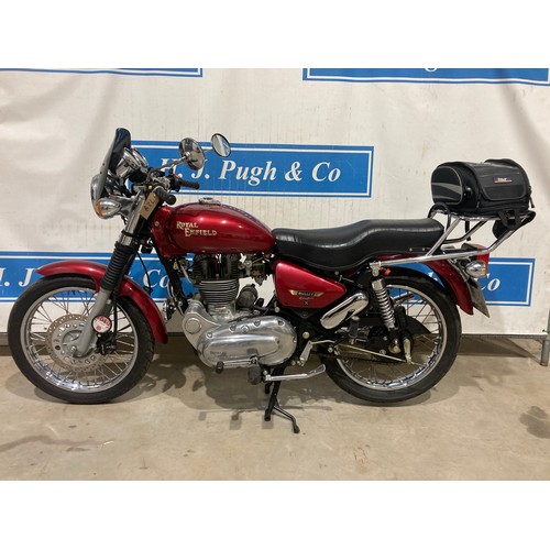 728 - Royal Enfield Bullet 500 motorcycle. 2007. 500cc. Frame no. ME3AHBST56C001308. Engine no. 6LS501308K... 