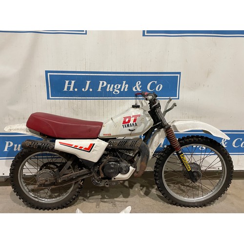 811 - Yamaha DT50 motorcycle. 1982. c/w panels. Matching engine and frame nos. Nice original bike. Reg. OE... 