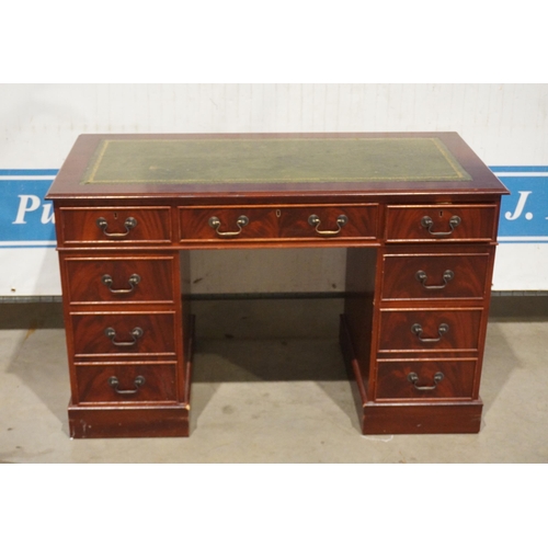 146 - Reproduction twin pedestal desk 30x47