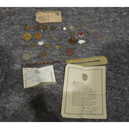 572 - Assorted medals to include 1902 coronation metal etc