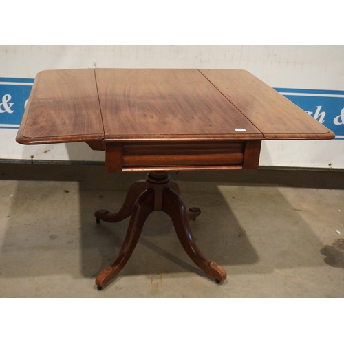 150 - Mahogany drop leaf table 40x41