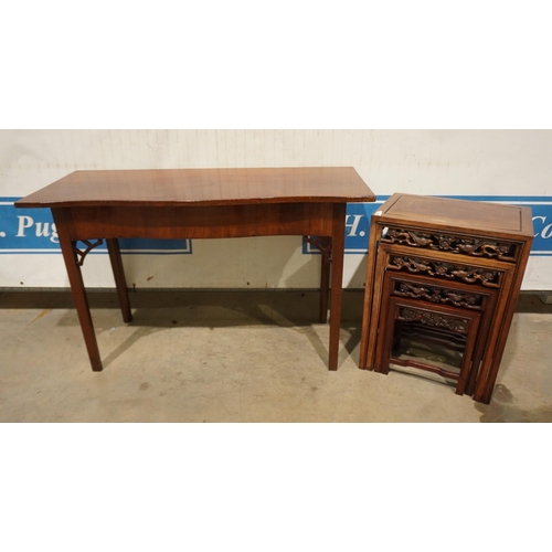 151 - Mahogany hall table 47x19.5