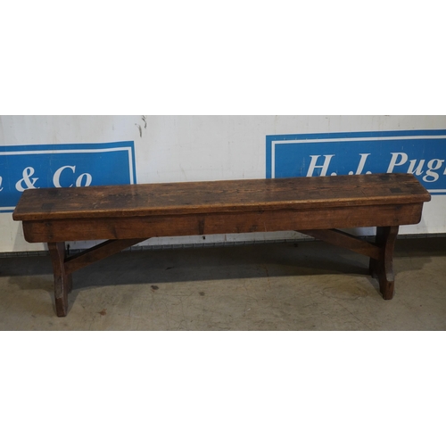 111 - Pitch pine bench