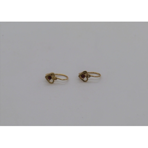 480 - 9ct Gold earrings