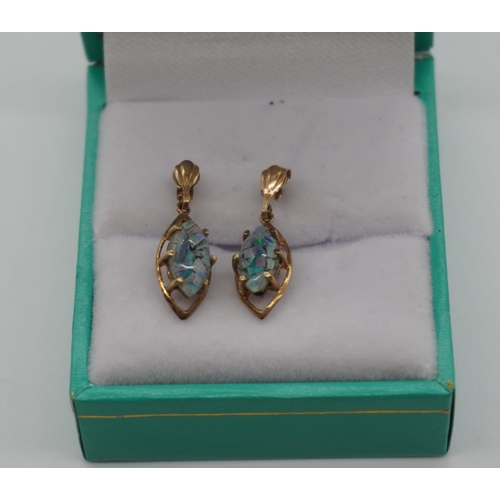 460 - Pair of 9ct gold earrings