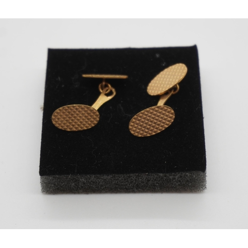 461 - 9ct Gold cuff links