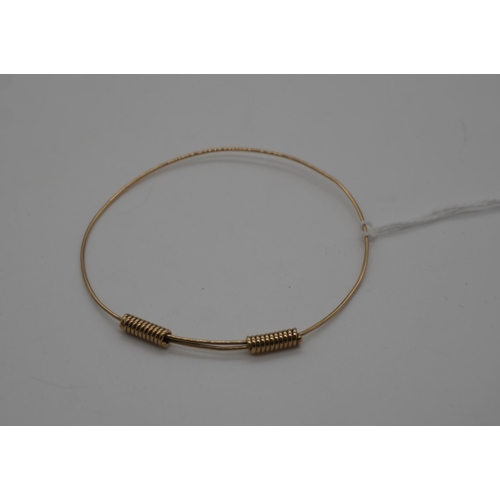 435 - 9ct Gold bangle approx 3.9g