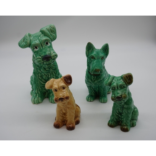 495 - 3 Sylvac terriers and Sylvac scottie dog 