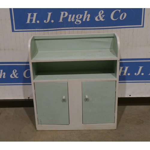 130 - Painted wooden cupboard 36x31