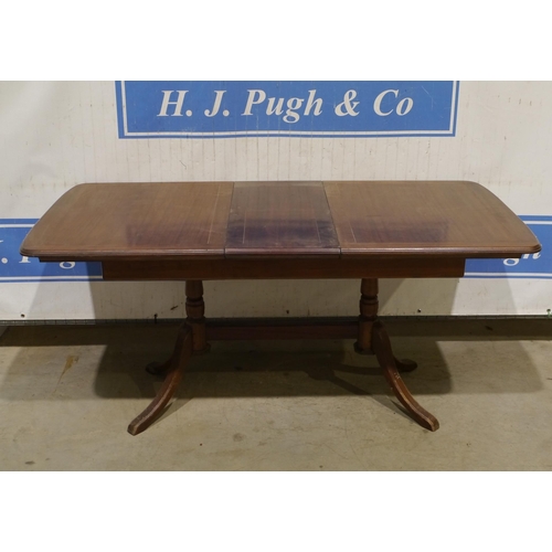 168 - Strongbow mahogany extending table 64x31