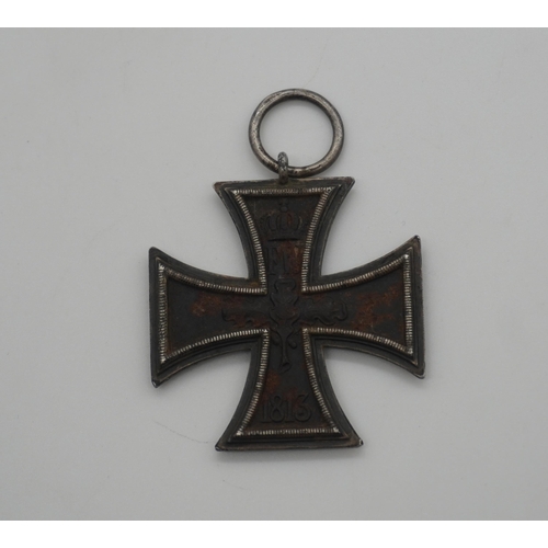 439 - German military Iron Cross 2nd class marked 1813 FW and 1914W