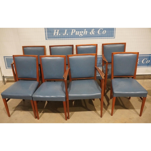 83 - 8 Gordon Russell upholstered dining chairs