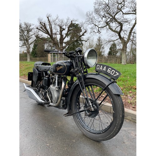 817 - Velocette MAC motorcycle. 1938. 350cc. 4 Spd manual gearbox. Engine no. 4958. Frame no. 8509. Runs a... 