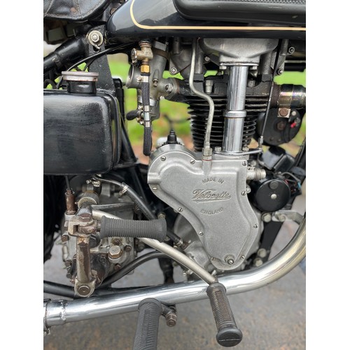 817 - Velocette MAC motorcycle. 1938. 350cc. 4 Spd manual gearbox. Engine no. 4958. Frame no. 8509. Runs a... 