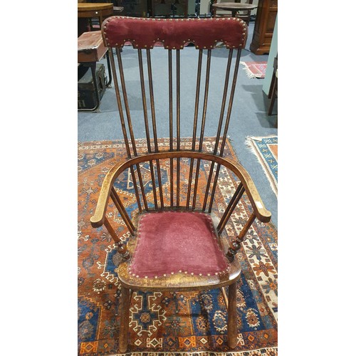 94 - High stick back ladies chair