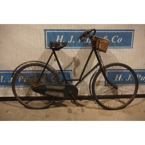 66 - 1904 Premier Helical tube ladies bicycle. K frame with leather chain guard