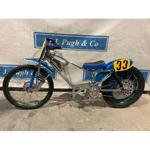 821 - Antig Hagon grasstrack/longtrack rolling chassis. Good condition gearbox and clutch