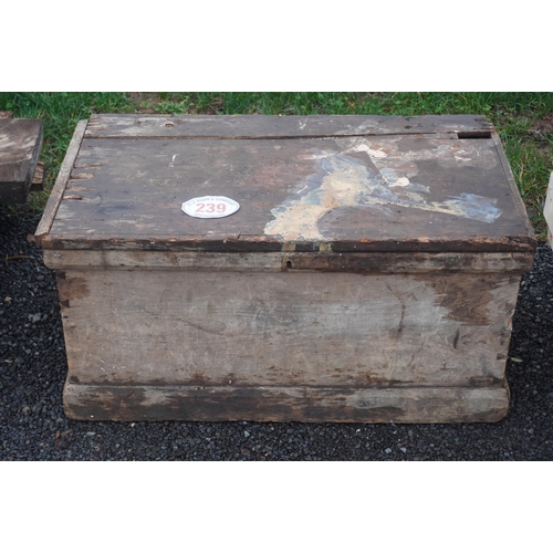 239 - Wooden chest